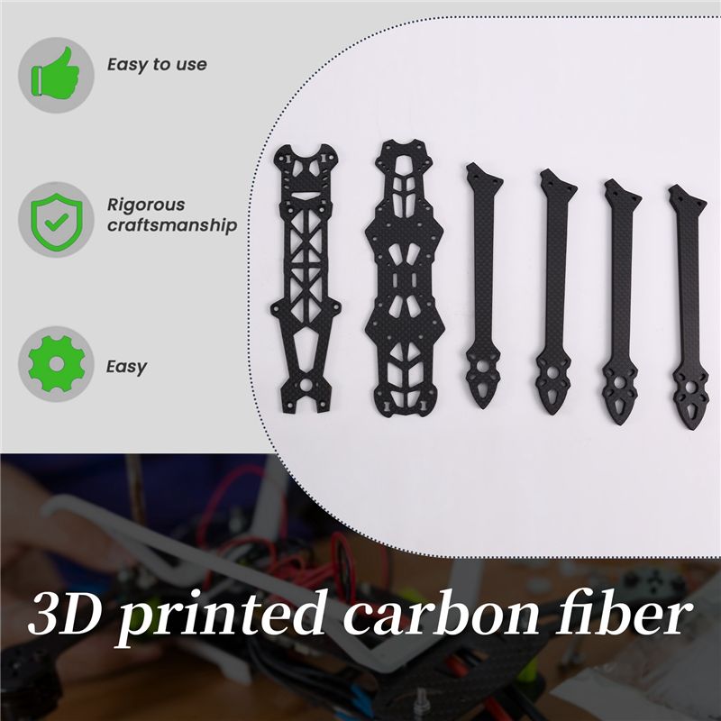 Drone Kit Parts Included - B05C-طقم إطار 7 بوصة من ألياف