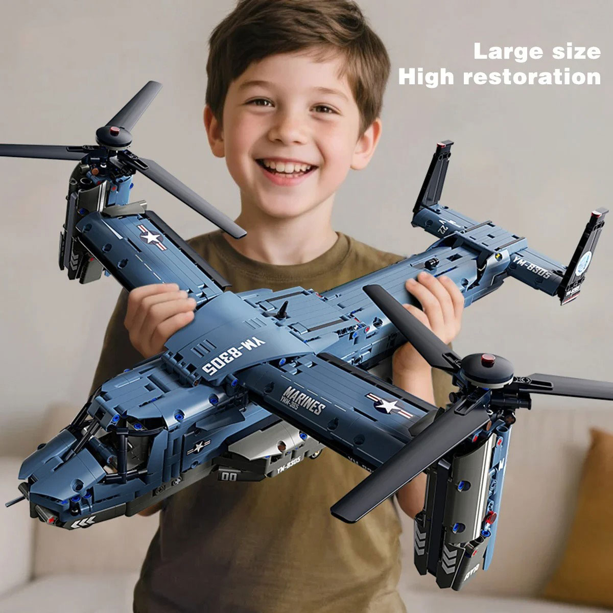 Jjrc Drone X12 - مجموعة مكعبات بناء طائرة V-22 أوسبري