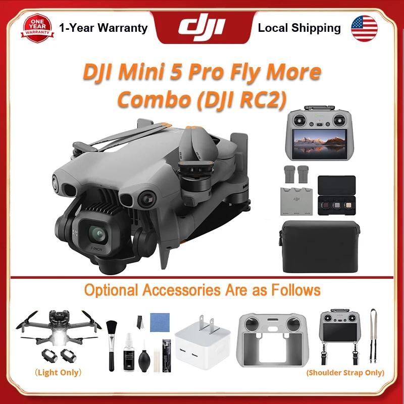 طقم طائرات DJI Mini 5 Pro Fly  - مراجعة Drone Kit Beginner وسعره