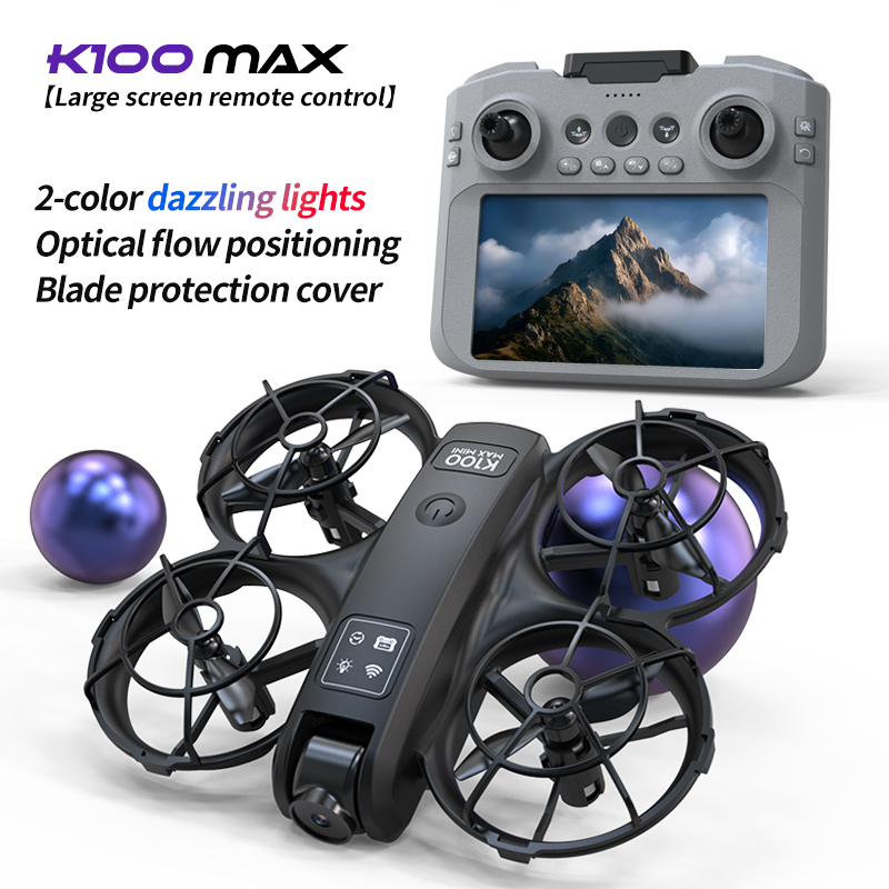 K100 Max Mini RC الطائرة بدون  - مراجعة Drone Kit Tricopter وسعره